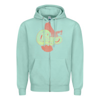 Seafoam VINTAGE CHICAGO Zipper Hoodie - linhVisuals