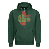 Sports Green VINTAGE CHICAGO Zipper Hoodie - linhVisuals