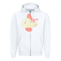 White VINTAGE CHICAGO Zipper Hoodie - linhVisuals