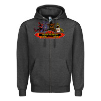 Charcoal Heather FREDDY FAZBEAR'S Zipper Hoodie - linhVisuals