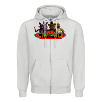 Dove Grey FREDDY FAZBEAR'S Zipper Hoodie - linhVisuals