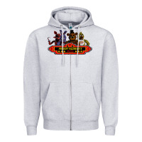 Heather Grey FREDDY FAZBEAR'S Zipper Hoodie - linhVisuals