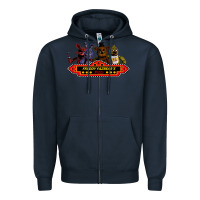 Navy FREDDY FAZBEAR'S Zipper Hoodie - linhVisuals