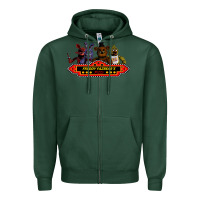 Sports Green FREDDY FAZBEAR'S Zipper Hoodie - linhVisuals