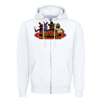 White FREDDY FAZBEAR'S Zipper Hoodie - linhVisuals