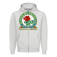 Dove Grey blackburn-fc Zipper Hoodie - linhVisuals