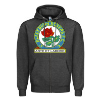 Charcoal Heather blackburn-fc Zipper Hoodie - linhVisuals
