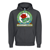 Smoke blackburn-fc Zipper Hoodie - linhVisuals