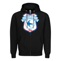 Black cardiff-city-fc Zipper Hoodie - linhVisuals