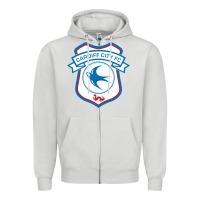 Dove Grey cardiff-city-fc Zipper Hoodie - linhVisuals