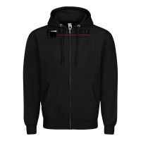 Black Mitchell College Zipper Hoodie - linhVisuals