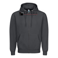 Smoke Mitchell College Zipper Hoodie - linhVisuals