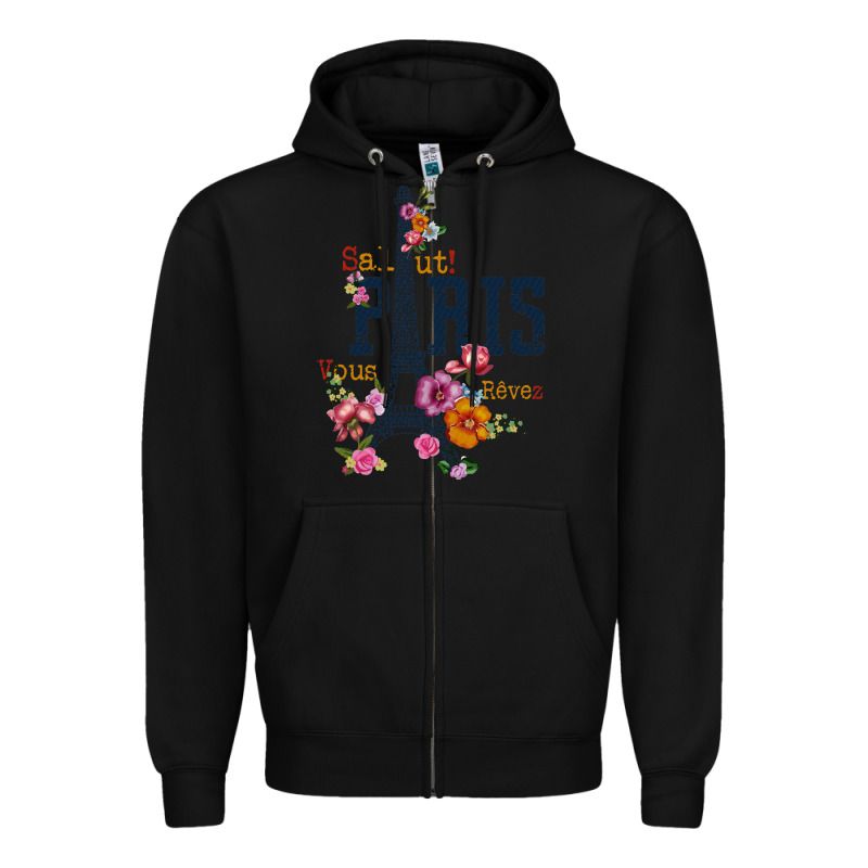 Paris Zipper Hoodie by linhVisuals | Teevron