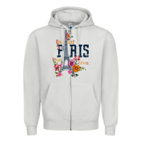 Dove Grey PARIS Zipper Hoodie - linhVisuals