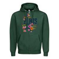 Sports Green PARIS Zipper Hoodie - linhVisuals