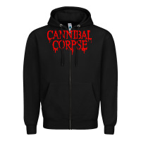 Black cannibal music Zipper Hoodie - linhVisuals