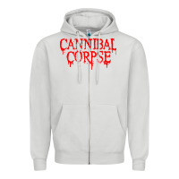 Dove Grey cannibal music Zipper Hoodie - linhVisuals