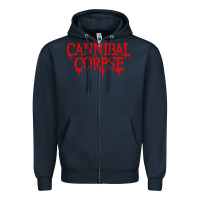 Navy cannibal music Zipper Hoodie - linhVisuals