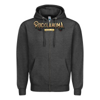 Charcoal Heather 2022#ROCKLAHOMA Zipper Hoodie - linhVisuals