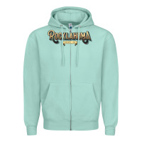Seafoam 2022#ROCKLAHOMA Zipper Hoodie - linhVisuals