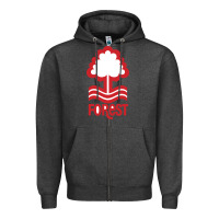Charcoal Heather forest-fc Zipper Hoodie - linhVisuals