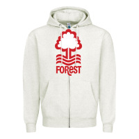 Oatmeal Heather forest-fc Zipper Hoodie - linhVisuals