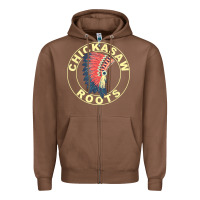 Chestnut chickasaw roots headdress native american chickasaw nation Zipper Hoodie - linhVisuals