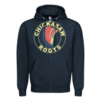 Chickasaw Roots Headdress Native American Chickasaw Nation Zipper Hoodie | Teevron