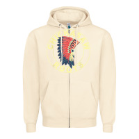 Sandshell chickasaw roots headdress native american chickasaw nation Zipper Hoodie - linhVisuals