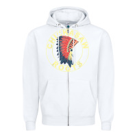 White chickasaw roots headdress native american chickasaw nation Zipper Hoodie - linhVisuals