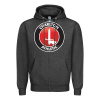 Charcoal Heather charlton-fc Zipper Hoodie - linhVisuals