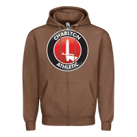 Chestnut charlton-fc Zipper Hoodie - linhVisuals