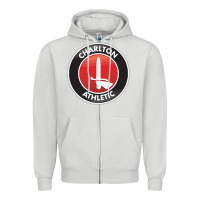 Dove Grey charlton-fc Zipper Hoodie - linhVisuals