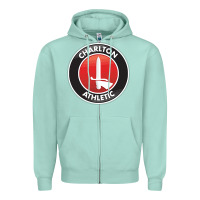 Seafoam charlton-fc Zipper Hoodie - linhVisuals