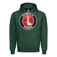 Sports Green charlton-fc Zipper Hoodie - linhVisuals