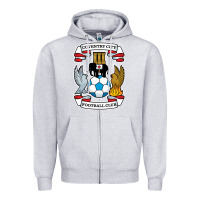 Heather Grey coventry-city-fc Zipper Hoodie - linhVisuals