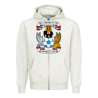 Oatmeal Heather coventry-city-fc Zipper Hoodie - linhVisuals