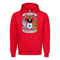 Red coventry-city-fc Zipper Hoodie - linhVisuals