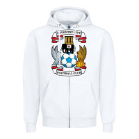 White coventry-city-fc Zipper Hoodie - linhVisuals
