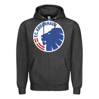 Charcoal Heather fc-københavn Zipper Hoodie - linhVisuals