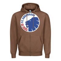 Chestnut fc-københavn Zipper Hoodie - linhVisuals