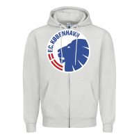 Dove Grey fc-københavn Zipper Hoodie - linhVisuals