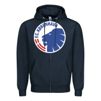 Navy fc-københavn Zipper Hoodie - linhVisuals