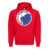 Red fc-københavn Zipper Hoodie - linhVisuals