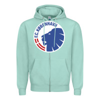 Seafoam fc-københavn Zipper Hoodie - linhVisuals