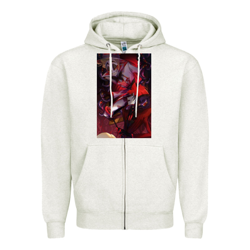 Hazbin, Hazbin Hotel Alastor, Jeby,angel Dust, Demon Zipper Hoodie by linhVisuals | Teevron