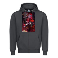 Smoke hazbin, hazbin hotel alastor, jeby,angel dust, demon Zipper Hoodie - linhVisuals
