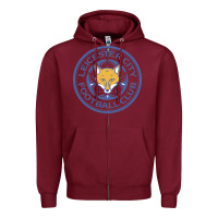 Burgundy leicester-city-fc Zipper Hoodie - linhVisuals