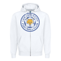 White leicester-city-fc Zipper Hoodie - linhVisuals