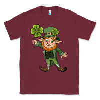 Burgundy St. Patrick's day elf Classic Tee - CowGirlArtShop